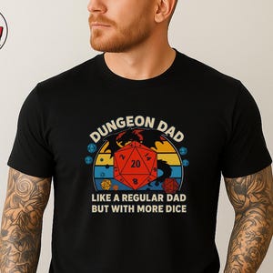 Dungeon Master Shirt, DND Dad Shirt, Critical Role Tee, Dungeons and Dragons Gift, DND Dice Shirt, Fathers Day Shirt, Best Dad Gift