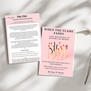 When the Flame Fades: 5 Day Christian Devotional for Women - Hope & Healing