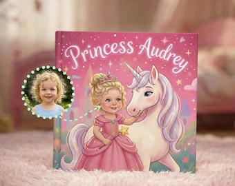 Personalized Princess Storybook: Custom Child Photo & Name, Adventure Gift for Girls