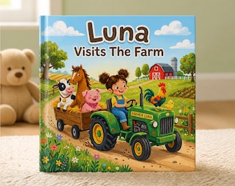 Personalized Story Book: Child's Name Photo Farm Animals Adventure (Kids Birthday Gift)