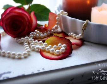 Roses and Pearls, fine art photograph print