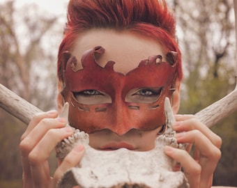 Fiery Leather Mask