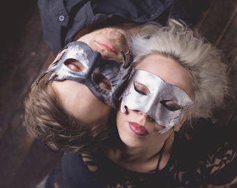 Silver Leather Mask