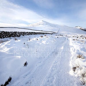 Snowy Road to Slieve Binnian, Co. Down - Irish Landscape Photography Print