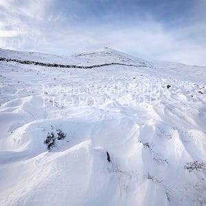 Mourne Wall in Snow, Slieve Binnian, Co. Down - Irish Landscape Photography Print