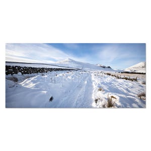 Snowy Road to Slieve Binnian, Co. Down (letterbox) - Irish Landscape Photography Print