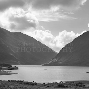 Fisherman on Doo Lough, Co. Mayo - Irish Landscape Photography Print