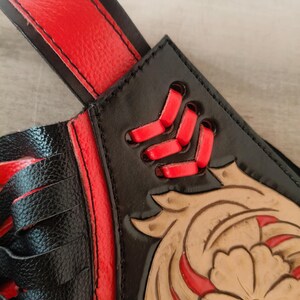 Hand-Tooled Leather Rodeo Chaps | Custom Western Chaps | Fringe Bull Riding, gift for him image 13