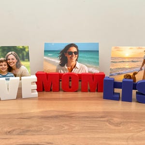 3D-Fotohalter in Namenform