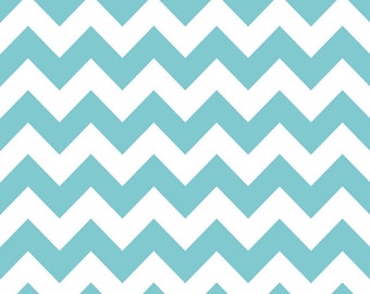 Chevron Aqua for Riley Blake, 1/2 yard