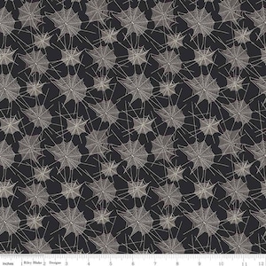 Trick or Treat Black Web by Carta Bella for Penny Rose Fabrics, 1/2 yard
