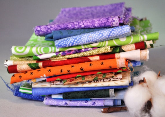 Moda Fabrics Mixed Designers Green Scrap Bag Southern Fabric