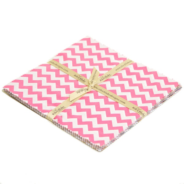 Chevron Small Chevron 10" squares Stacker Bundle by My Mind's Eye for Riley Blake, 24 pieces