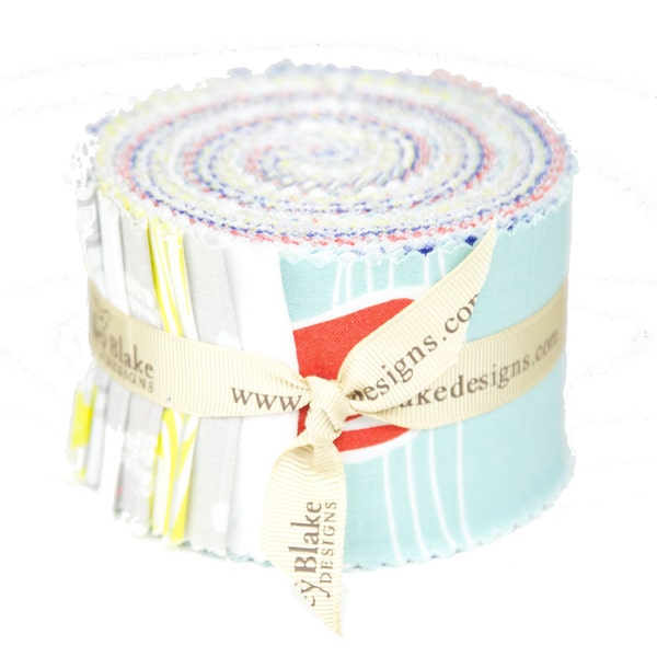 Maritime Modern 2 1/2" Strips Rolie Polie by Marin Sutton for Riley Blake, 24 pieces, 30% OFF