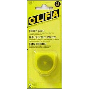 Olfa 28mm RB28 Tungsten Steel Rotary Blade, 2 pack