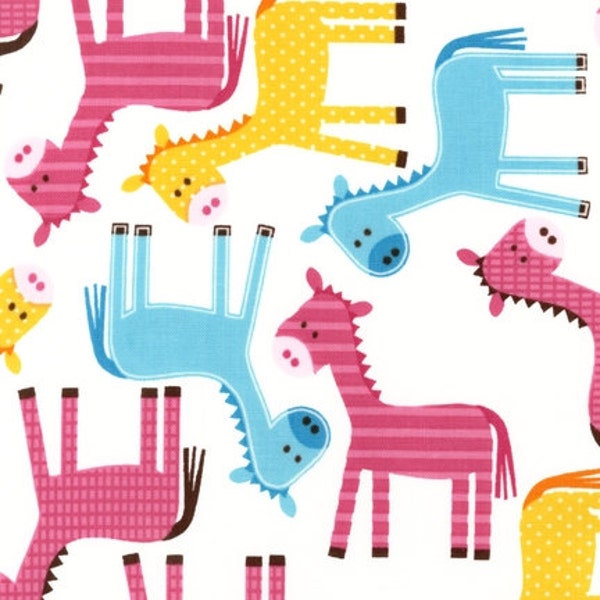 Urban Zoologie Spring Donkeys for Robert Kaufman 1/2 yard