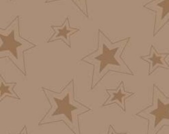 Fox Trails Brown Stars by Doohikey Designs for Riley Blake, 1/2 yard