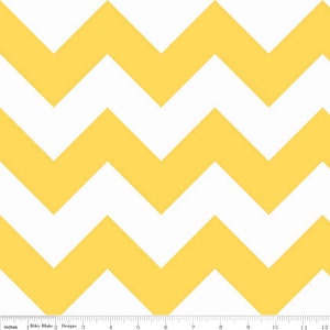 Chevron Yellow Large Chevron for Riley Blake, 1/2 yard
