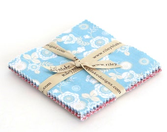 Ooh La La Fresh & French 5" Squares Charm Pack by Where Women Cook for Riley Blake, 42 pieces