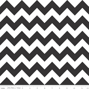 Chevron Black for Riley Blake, 1/2 yard