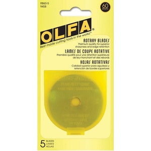 Olfa 60mm Rotary Cutter Replacement Blade Pack of 5