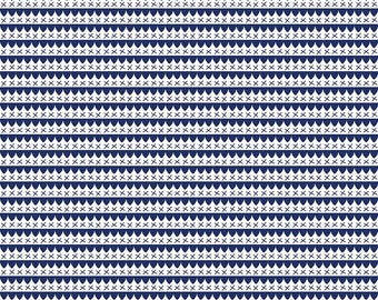 May include: A seamless pattern with a repeating design of white and dark blue geometric shapes. The pattern is made up of small, overlapping circles and crosses.