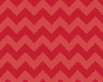 Chevron Red Tone on Tone for Riley Blake, 1/2 yard