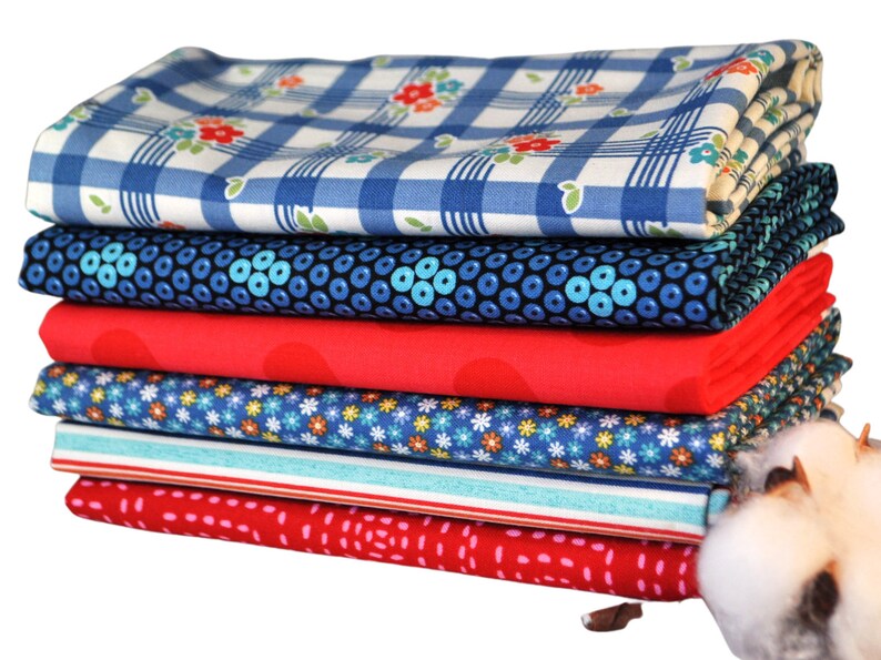 Roadtrip 6 Fat Quarters Bundle by Kelly Panacci for Riley Etsy