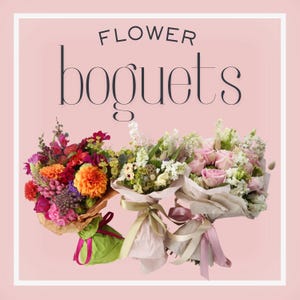 Ramos de flores digitales imprimibles, imágenes prediseñadas florales para tarjetas, invitaciones, arte mural, manualidades y diseños de sublimación con fondo transparente.