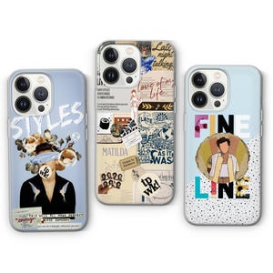 Harry Styles-telefoonhoesje – Fine Line & Love On Tour-ontwerp | Voor iPhone, Samsung en Pixel Cover | Harry Styles-teksten | Cadeau voor muziekfan