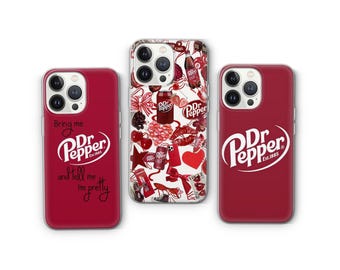 Dr Pepper Phone Case | Trendy Soda Aesthetic Cover for iPhone, Pixel & Samsung | Vintage Dr Pepper Gift | Retro Lover Gift | TikTok Trand