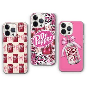 Custodia per telefono Dr Pepper / Cover estetica trendy per iPhone, Pixel e Samsung / Regalo vintage Dr Pepper / Regalo per amanti del retrò / Tendenza TikTok