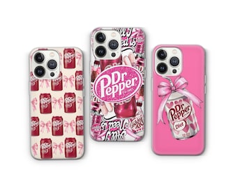 Dr Pepper Phone Case | Trendy Soda Aesthetic Cover for iPhone, Pixel & Samsung | Vintage Dr Pepper Gift | Retro Lover Gift | TikTok Trand