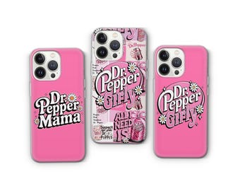 Dr Pepper Phone Case | Trendy Soda Aesthetic Cover for iPhone, Pixel & Samsung | Vintage Dr Pepper Gift | Retro Lover Gift | TikTok Trand