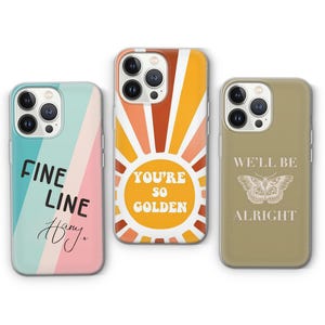 Harry Styles Phone Case – Fine Line & Love On Tour Design | For iPhone, Samsung And Pixel Cover | Harry Styles Lyrics | Music Fan Gift