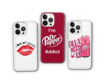 Dr Pepper Phone Case | Trendy Soda Aesthetic Cover for iPhone, Pixel & Samsung | Vintage Dr Pepper Gift | Retro Lover Gift | TikTok Trand