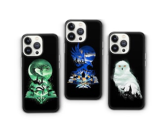 ウィザードスクール スマホケース – iPhone、Samsung、Pixel 用マジカルファンタジーアート | ウィッチコア風 | スペルブック風 | マット仕上げ | ポッター