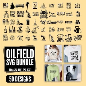 Oilfield SVG PNG Bundle| Oil Rig svg| Gas Pump svg| Oilfield png| Oilfield vector| Oil pipeline svg| Oilfield Dad Png Shirt Sublimation