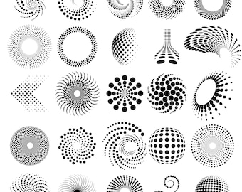 Spiral SVG Bundle, Spiral PNG, Spiral Files For Cricut, Spiral Clip Art, Hypnotic Spiral Svg, Swirl Svg, Files For Cricut