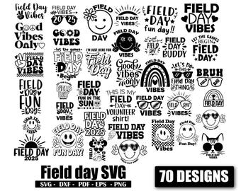 Field day let the fun begin Svg, Field day Svg, School Field day svg, End of year Svg, Teacher Svg Png, Game Day Svg, Digital Files Download