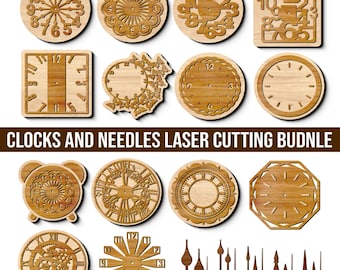 Numbers Wall Clock Svg Cricut, Wooden numbers wall clock, Assorted Clock Design, Clock with numbers, Laser Cut Svg File(digital download)