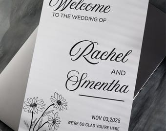 Editable Wedding Welcome Sign: Wedding Welcome Sign Template, Large Printable Welcome Sign, Poster Printable