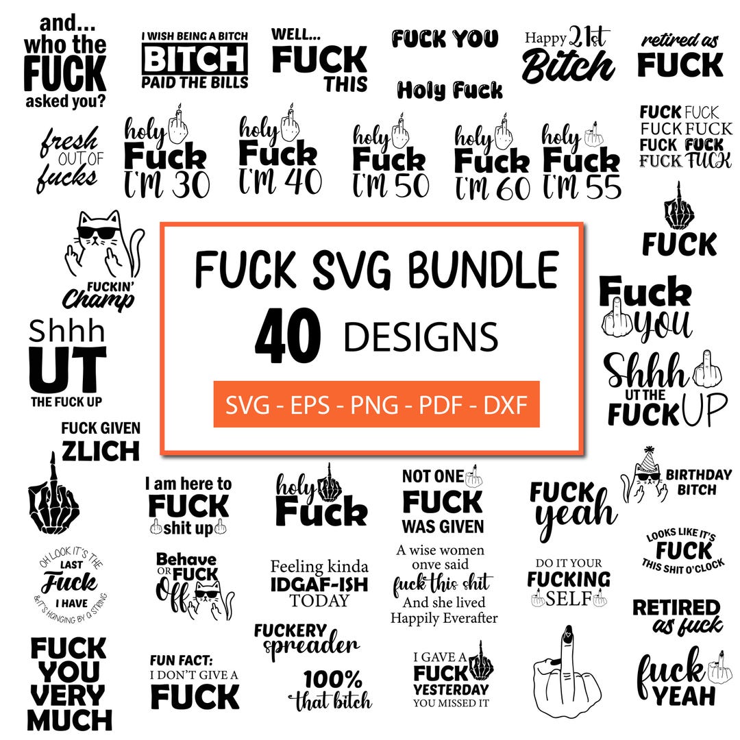 How Rude Svg Funny Adult Sarcastic SVG Bundle: 40 Rude Designs (digital Download - Etsy