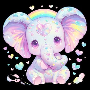 Cute Chibi Mammoth PNG Bundle – 10 Adorable Ice Age Cliparts  for Printing Crafts & Sublimation