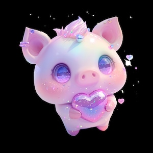 Cute Chibi Hog PNG Bundle – 10 Adorable Boar Cliparts for Sublimation, Printing, Crafts & Stickers