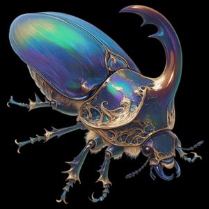 Insect Beetle Isolated Design Bundle | 5 High-Resolution Illustrations | Perfect for Wildlife Projects