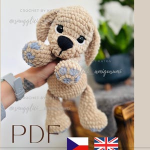 Crochet labrador Puppy pattern PDF, Crochet dog tutorial, cute plush toy, lovey amigurumi retriever Puppy, crochet animal, beginner pattern