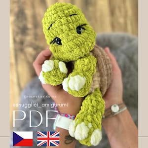 Crochet Tortoise Pattern PDF | Turtle Amigurumi Tutorial |  Animal Crochet Toy Plushie