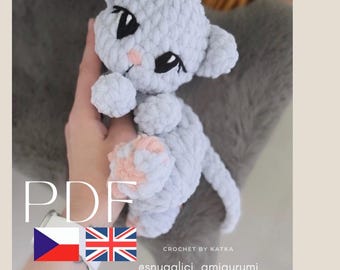 Cat Snuggler Crochet Pattern PDF | Plush Kitty | Kitten Amigurumi