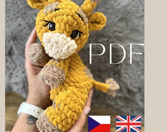 Crochet Baby Giraffe Pattern PDF | Amigurumi Tutorial |  Animal Crochet Toy Plushie